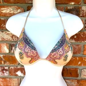 Victoria's Secret floral print bikini top size 34C